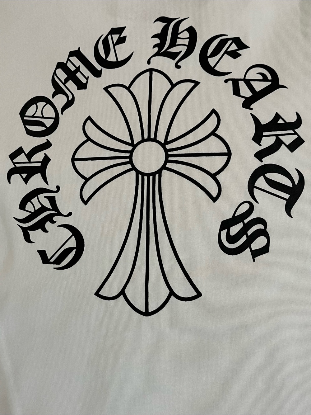 Chrome White Pocket Tee with Black Graphic Accents - Picture 4 of 4